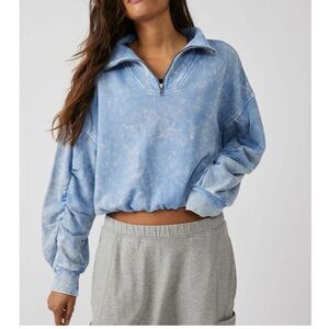 NWT Free People FP Movement Valley Girl Sweat Quart Zip